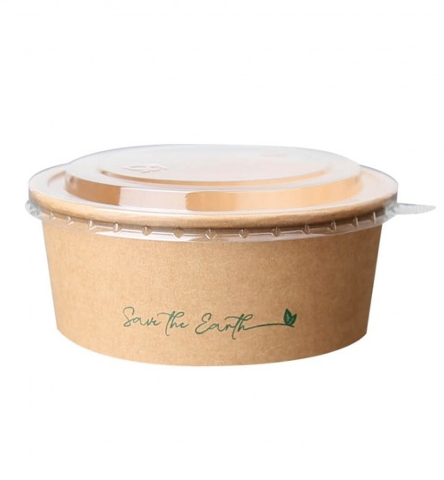 ENSALADERA DE PAPEL 500 CC+TAPA ( 200UDS)
