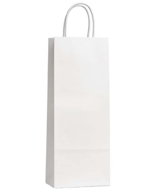 Bolsa para botella 14x39x8,5 cm. Blanco