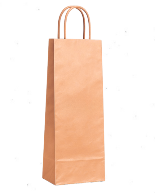 Bolsas para botellas 14x39x8,5 cm. Kraft marrón