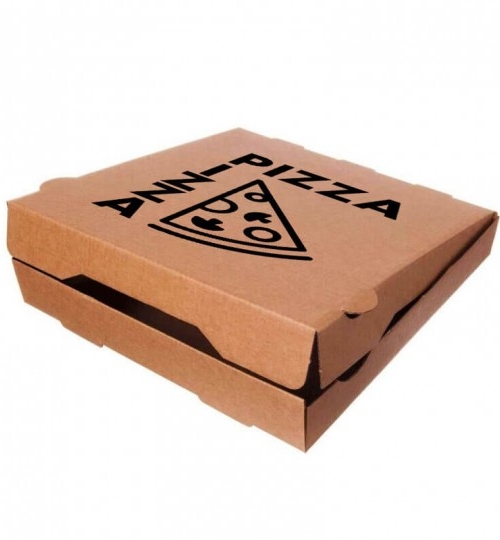 Caja para pizza en cartón kraft. 40x40 cm. ( 50 uds.)
